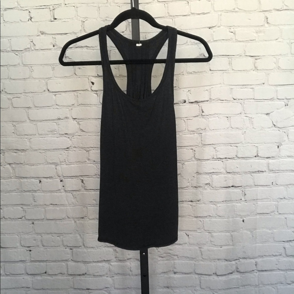 Lululemon Grey Razorback Singlet Tank Top